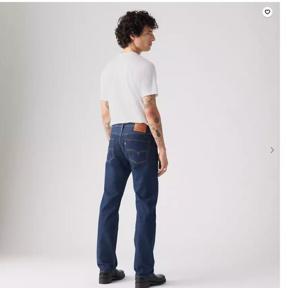 🌹3X🌹-HP-LEVI QUALITY ORIGINAL BUTTON FLY BLUE JEANS/CLASSIC STRAIGHT LEG/W27-28L - Picture 3 of 12